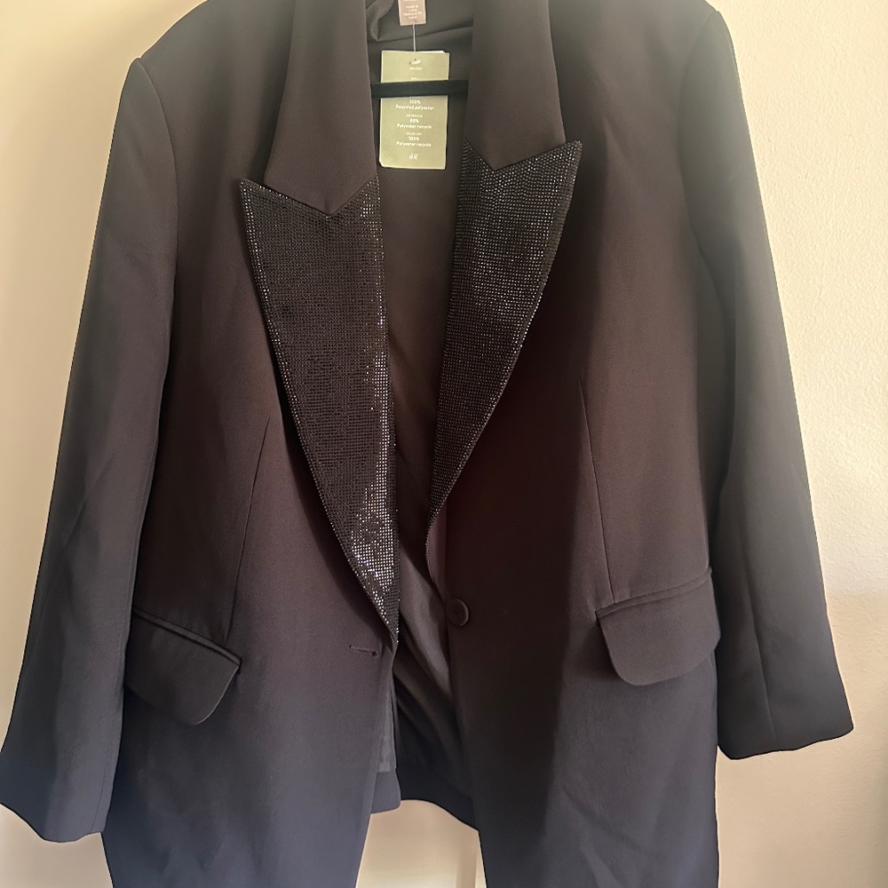 Black Sequin Blazer